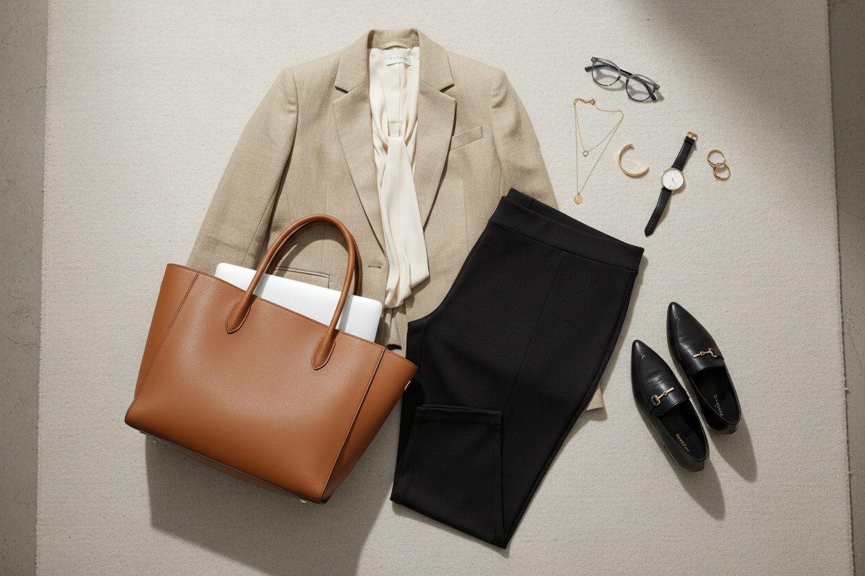 How to Dress Up Yoga Pants for Work