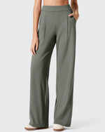 ShiftReady Two Front Pleated Wide Leg Dress Pants