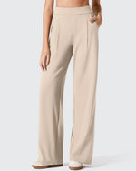 ShiftReady Two Front Pleated Wide Leg Dress Pants