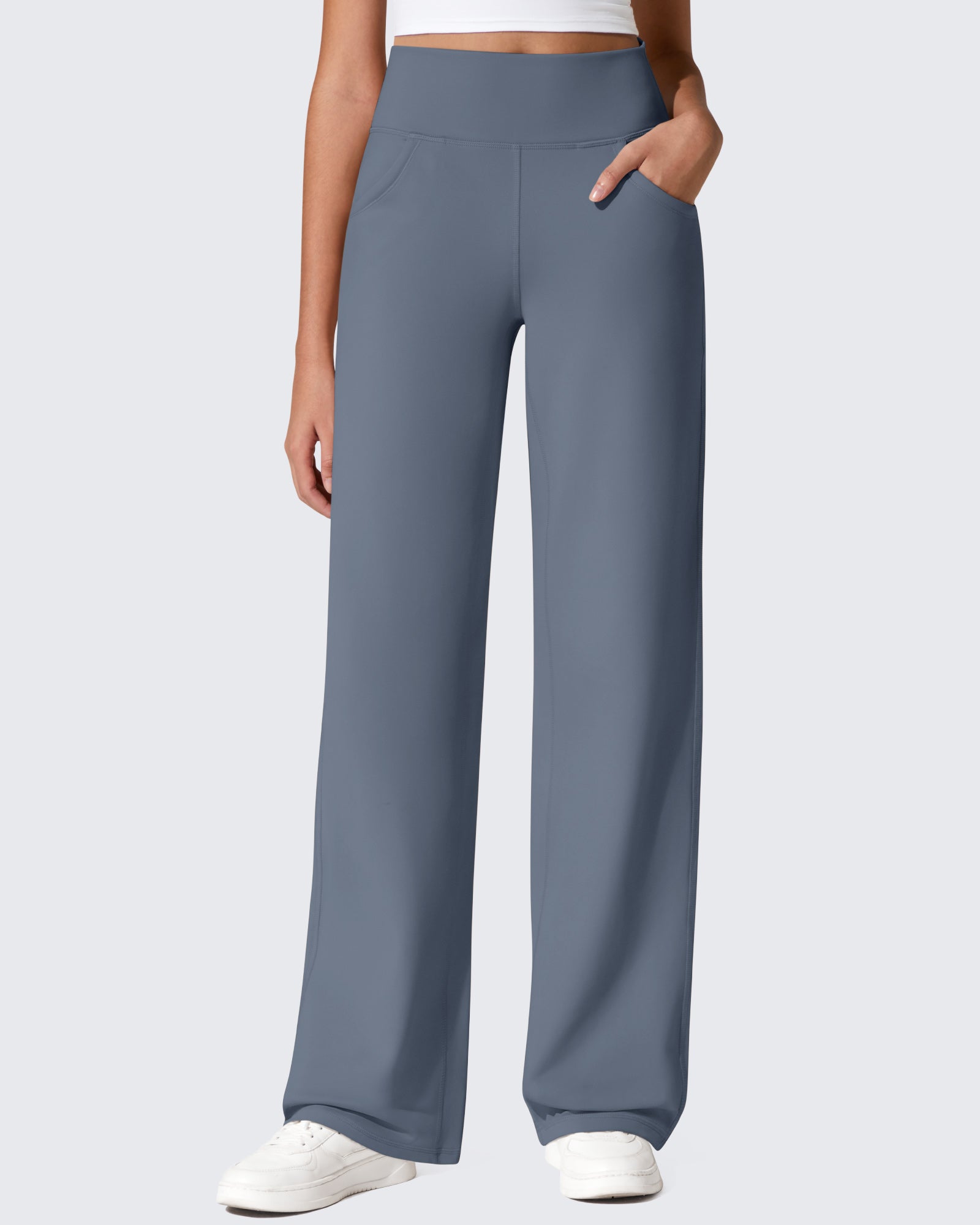 EverGoing Fleece Lined High-Waist Wide Leg Thermal Trousers - G4Free