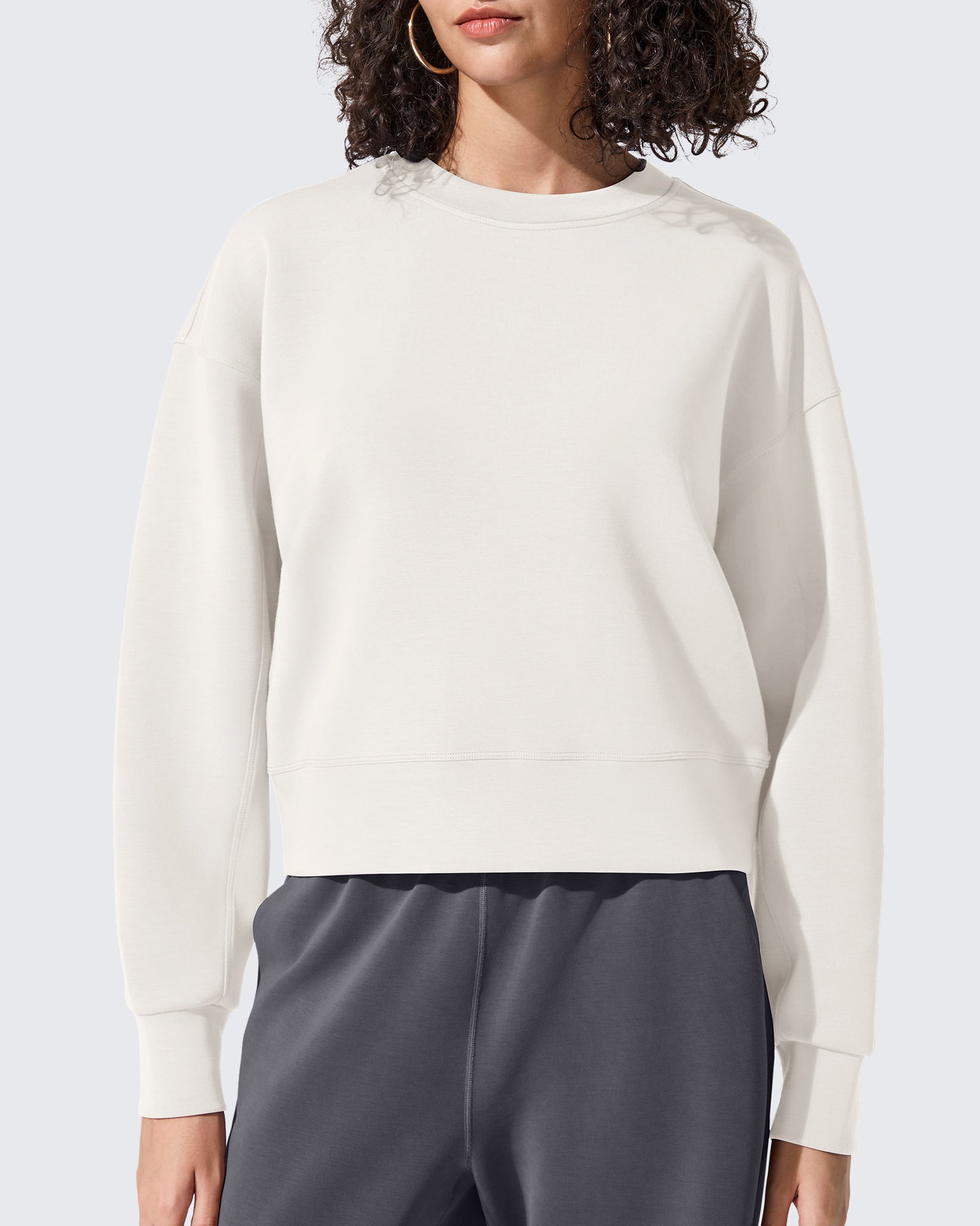 Smoofit Crewneck Pullover Loose Sweatshirts - G4Free