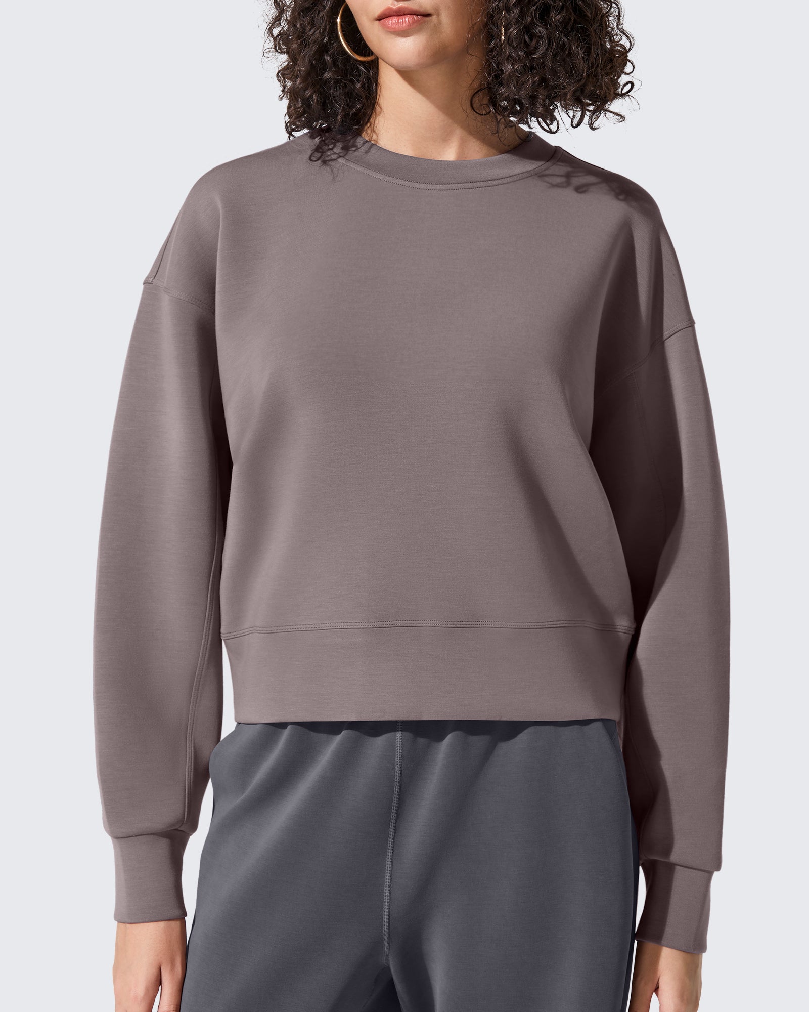 Smoofit Crewneck Pullover Loose Sweatshirts - G4Free