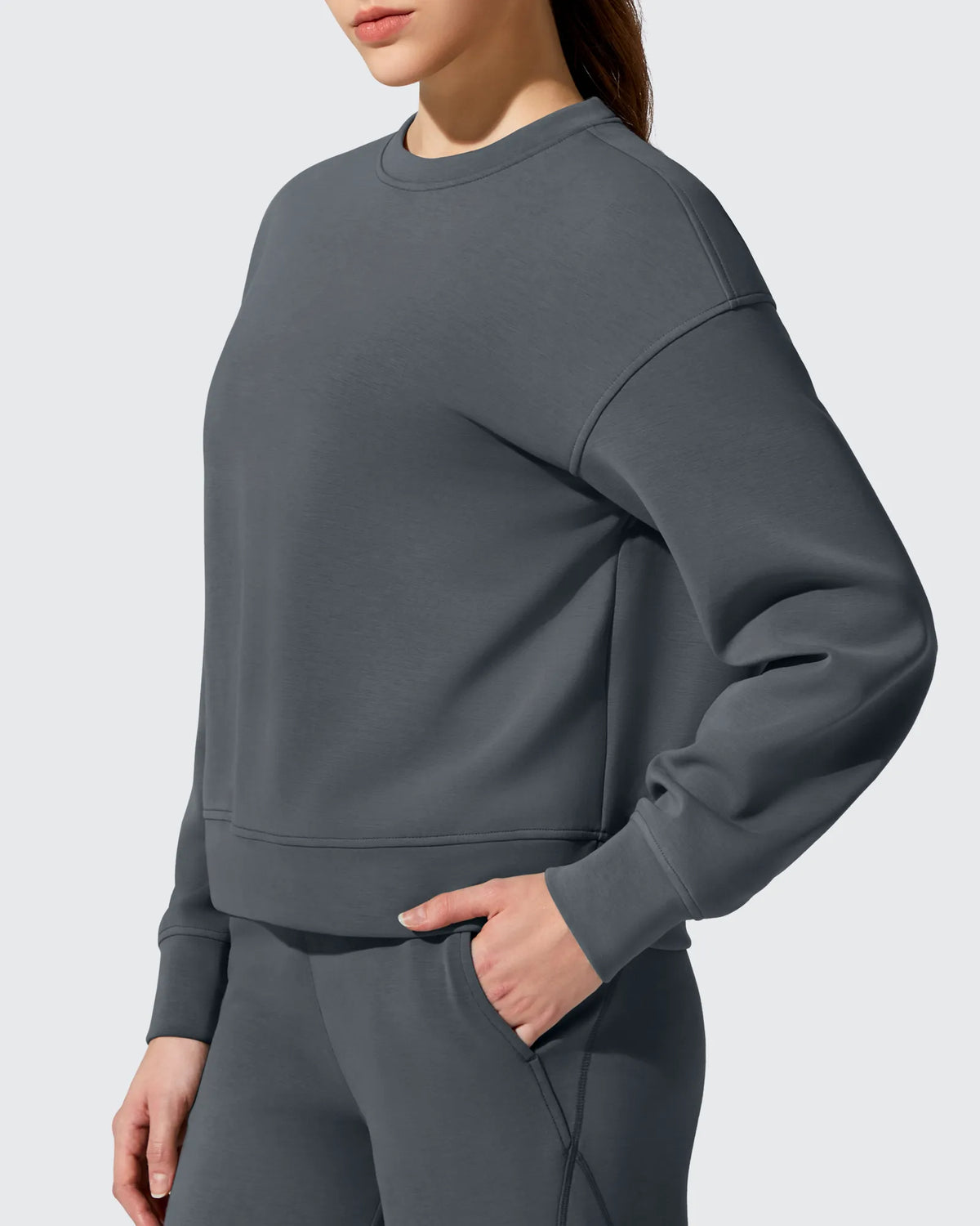 Smoofit Fleece Crewneck Pullover Long Sleeve Hoodies