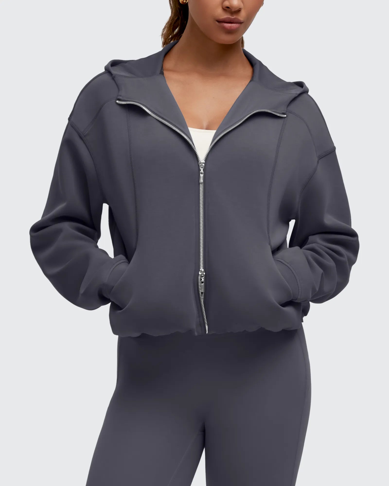 Smoofit Two-Way Full Zip Modal Hoodie Jackets