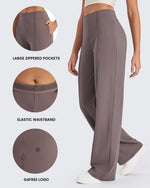 EverGoing Business Front Pleats Wide Leg Pants - G4Free