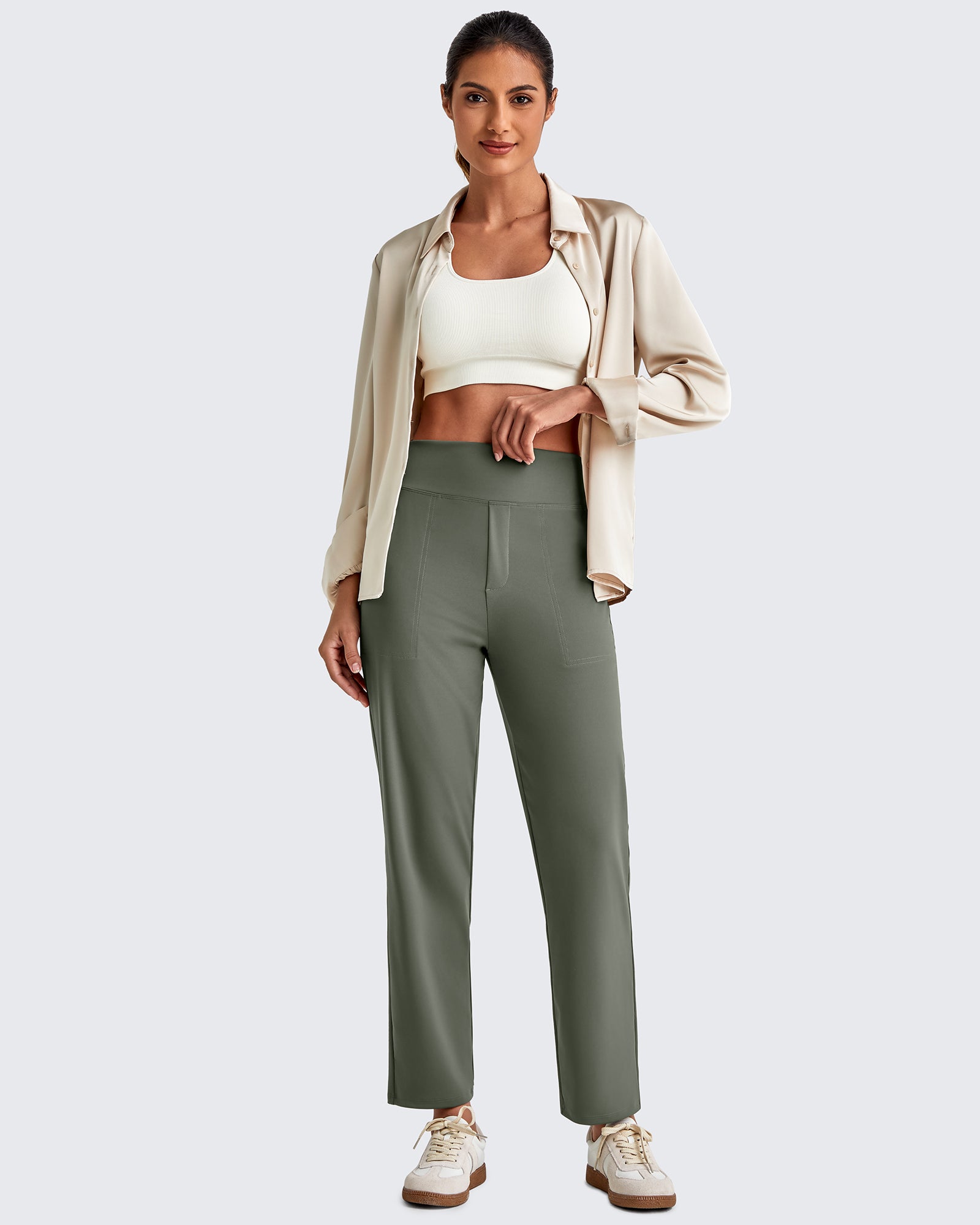 ShiftReady Crop Business Casual Work Pants - G4Free