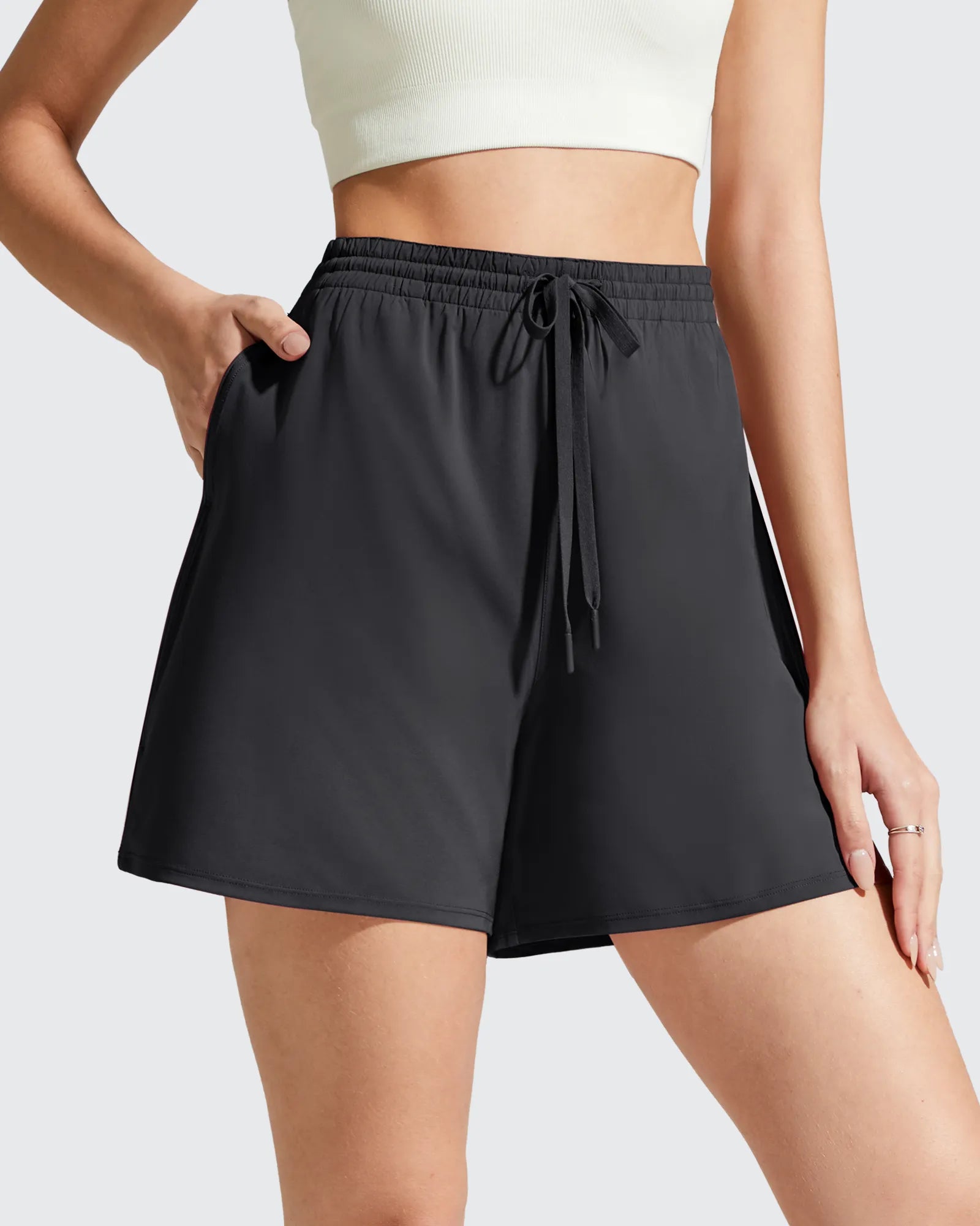 Chillwhisp Built-in Shorts Split Running Shorts 3''