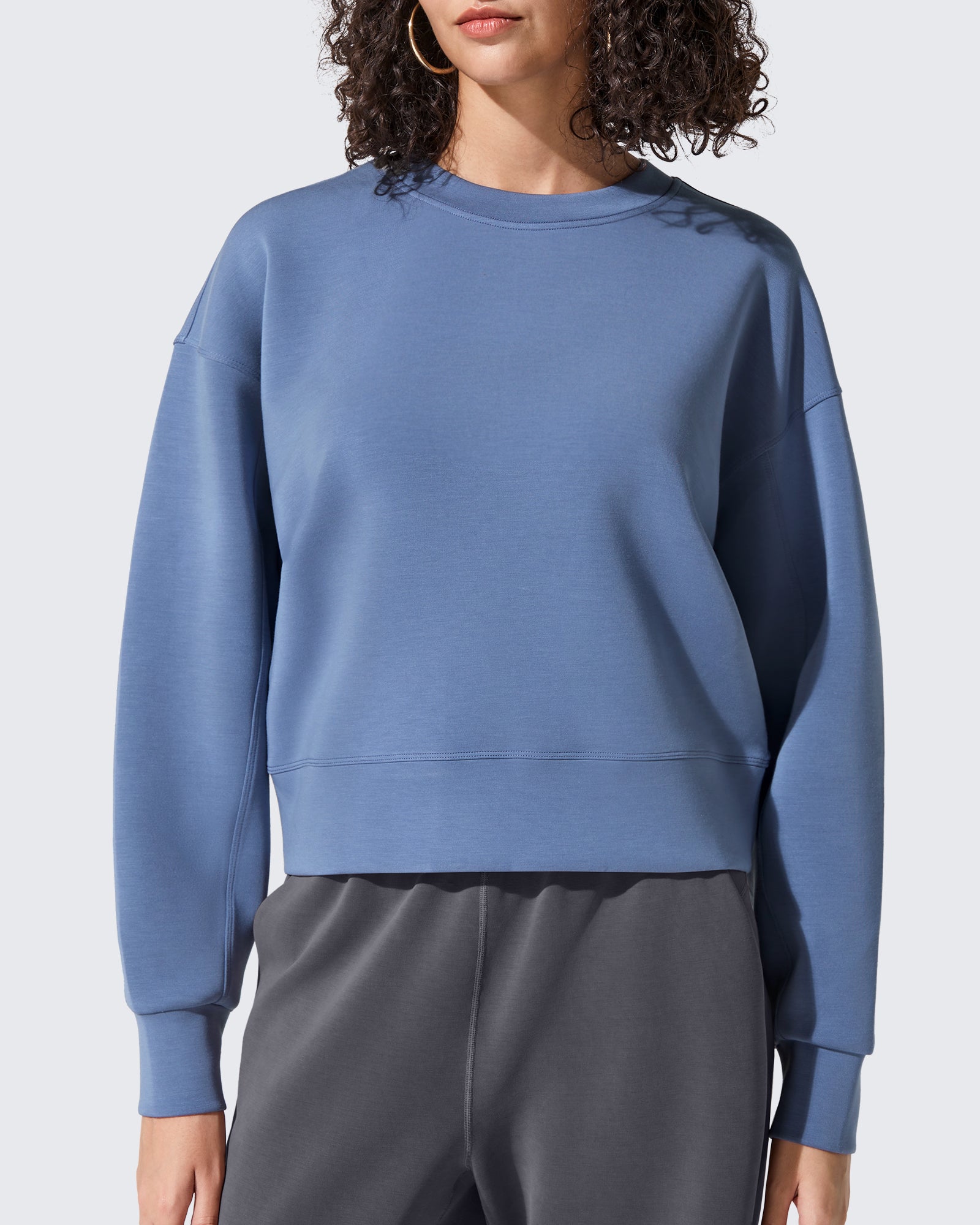 Smoofit Crewneck Pullover Loose Sweatshirts - G4Free