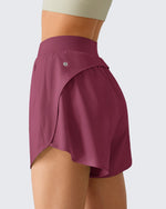 G4Free Chillwhisp 2.5" Dolphin Hem Running Shorts with Pockets