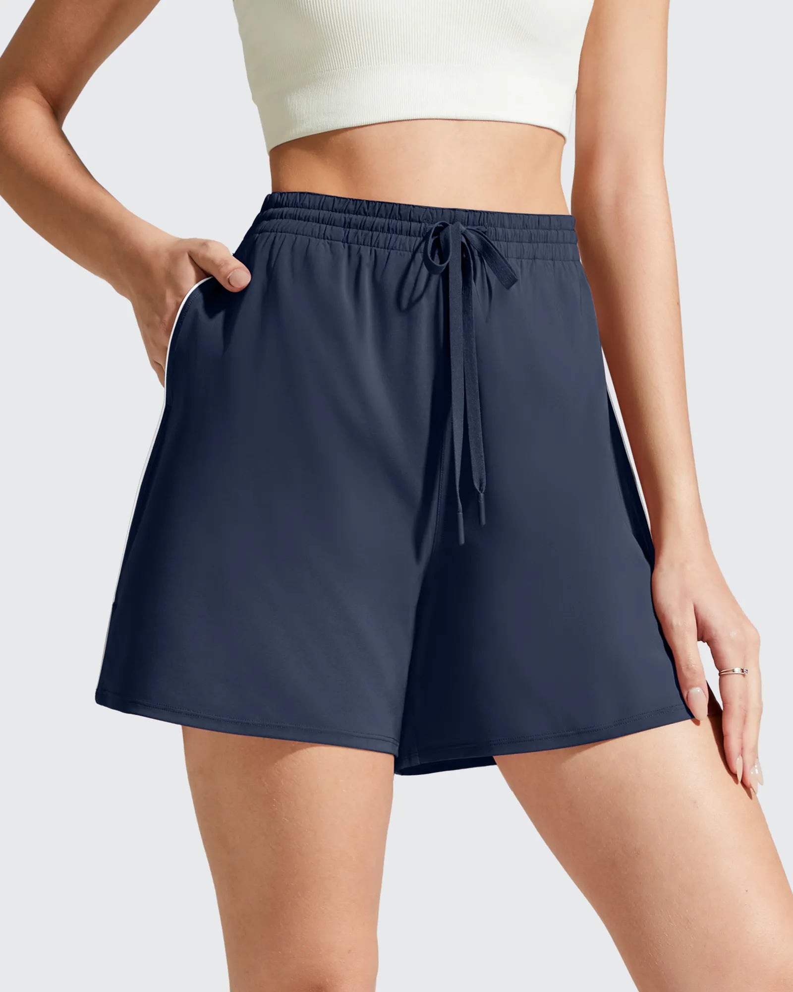 Chillwhisp Built-in Shorts Split Running Shorts 3''