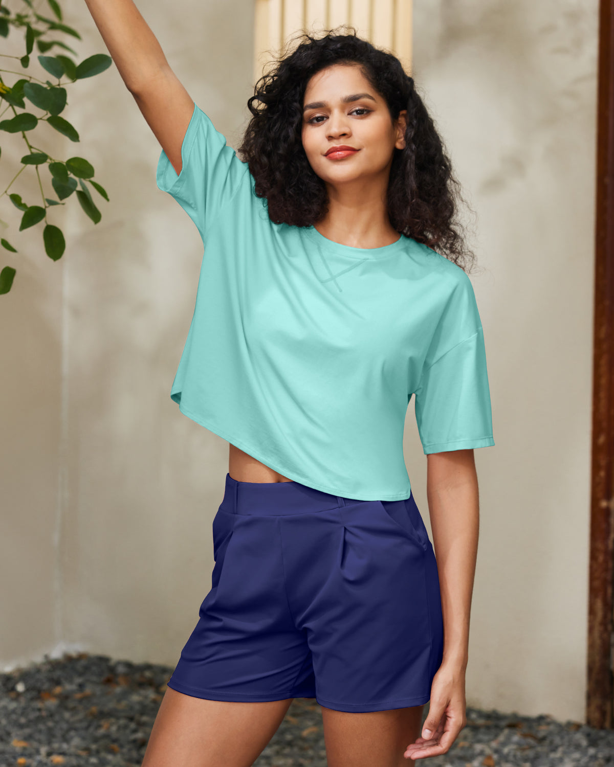 G4Free UPF 50+ Quick Dry Boxy Crop Tee