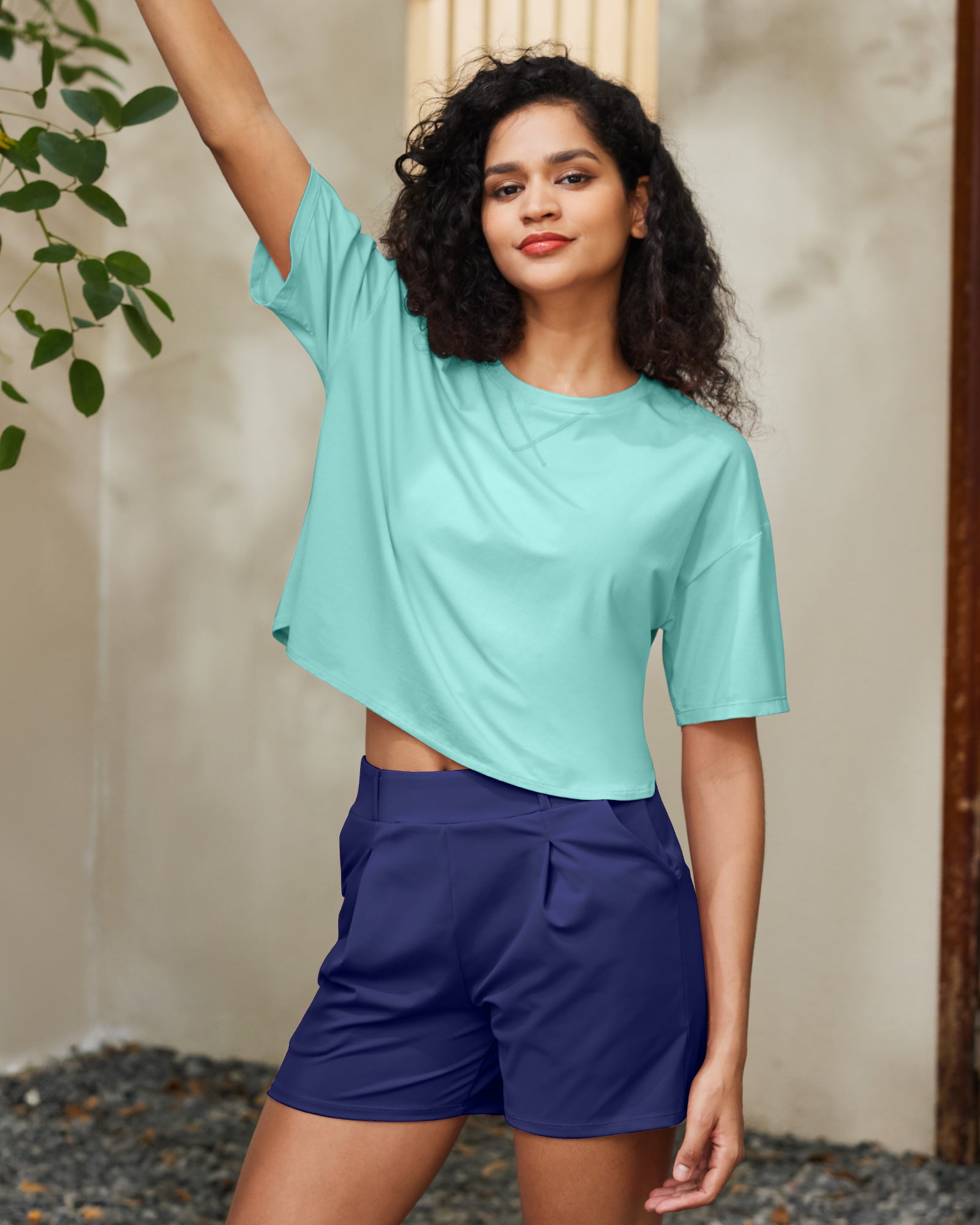 G4Free UPF 50+ Quick Dry Boxy Crop Tee