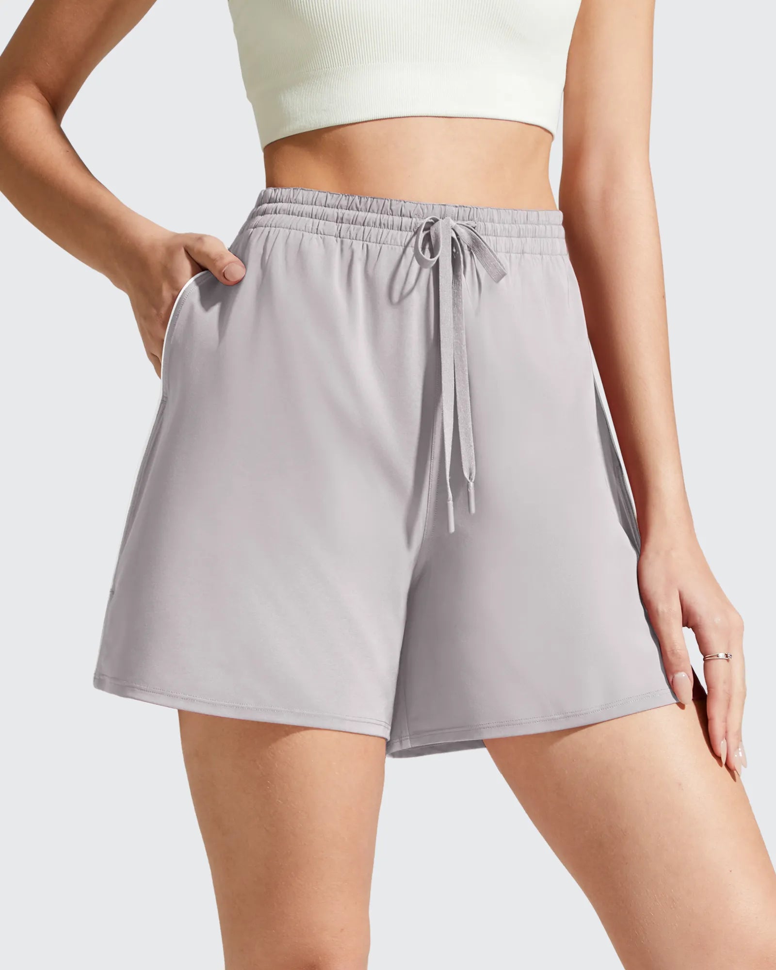Chillwhisp Built-in Shorts Split Running Shorts 3''