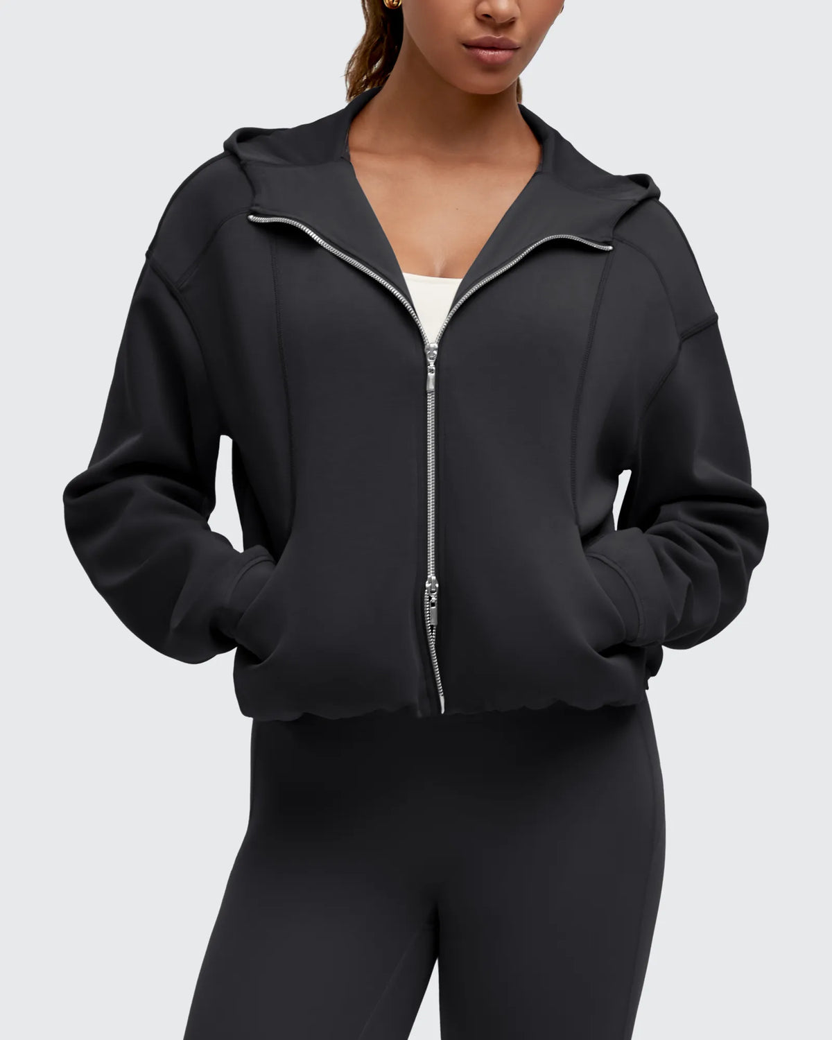 Smoofit Two-Way Full Zip Modal Hoodie Jackets