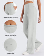 EverGoing Business Front Pleats Wide Leg Pants - G4Free