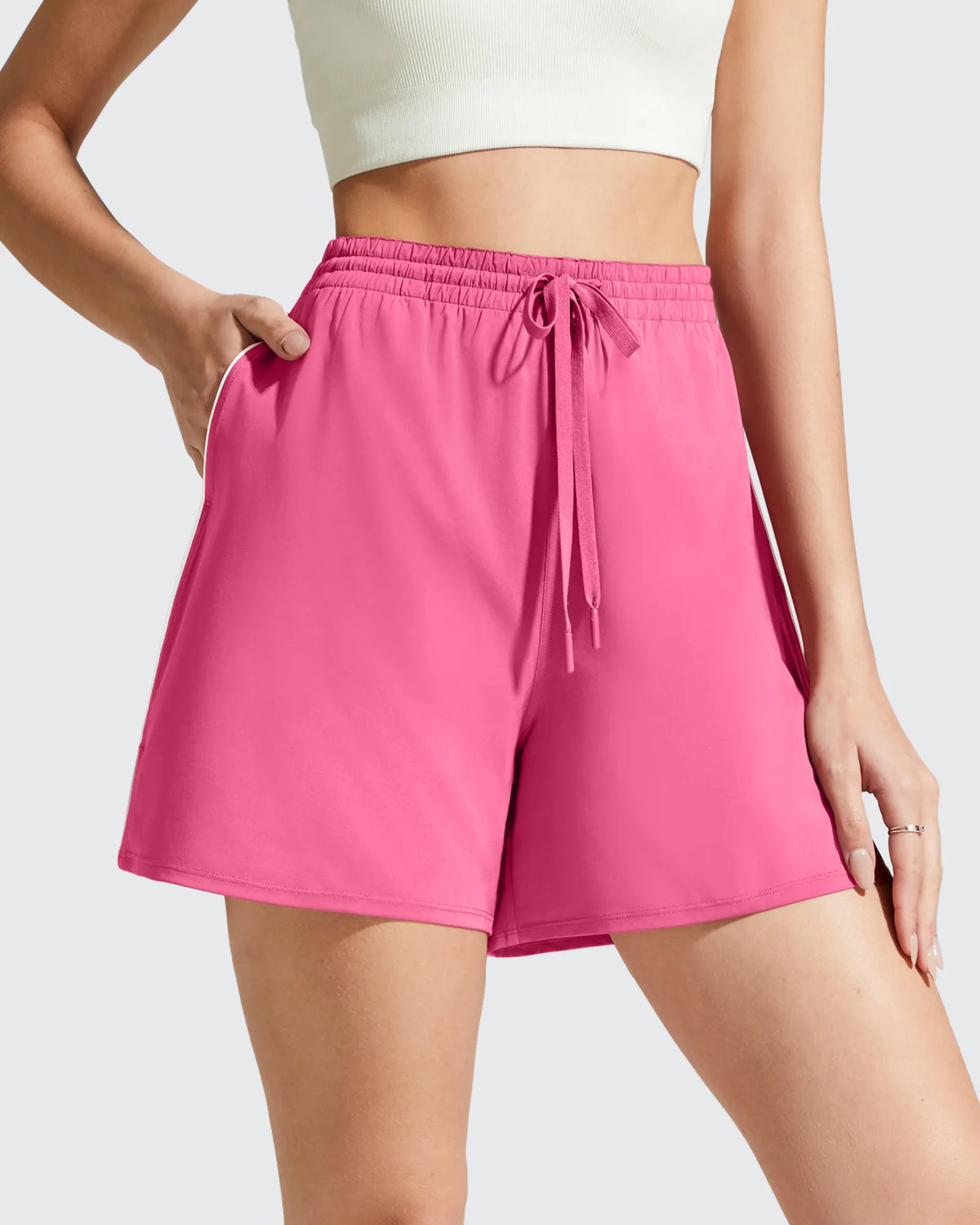 Chillwhisp Built-in Shorts Split Running Shorts 3''
