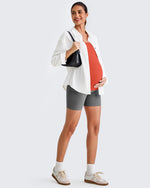 Square Neck Ruched Pregnancy Workout Tanks - G4Free