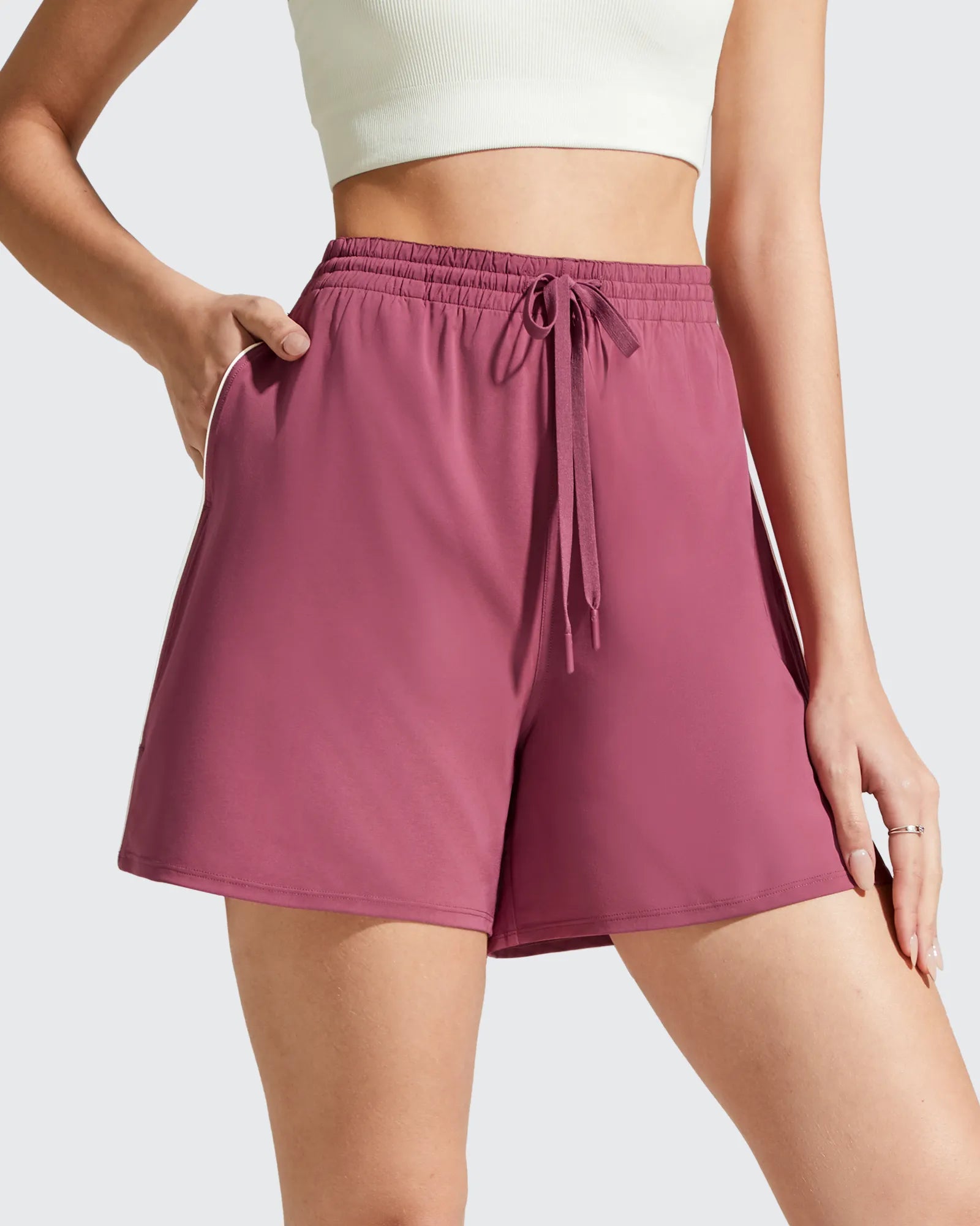 Chillwhisp Built-in Shorts Split Running Shorts 3''