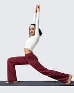 EverGoing Fleece Lined High-Waisted Dressy Pants - G4Free