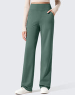 EverGoing Fleece Lined High-Waisted Dressy Pants - G4Free