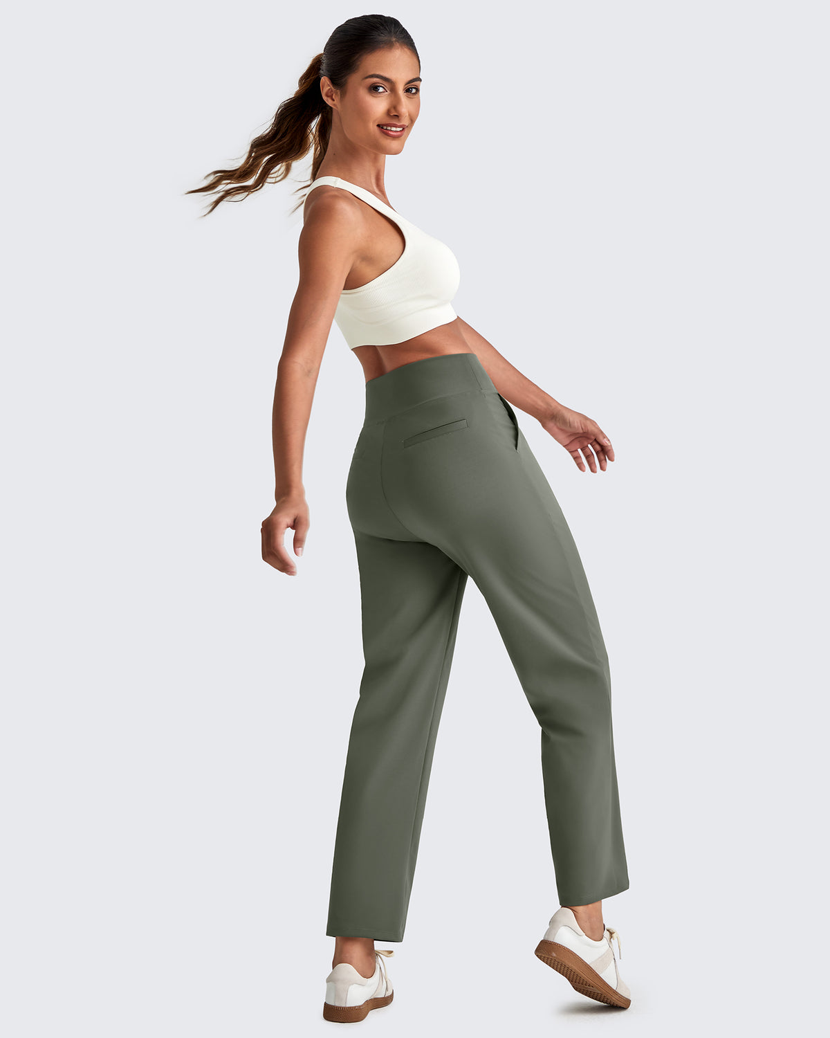 ShiftReady Crop Business Casual Work Pants - G4Free