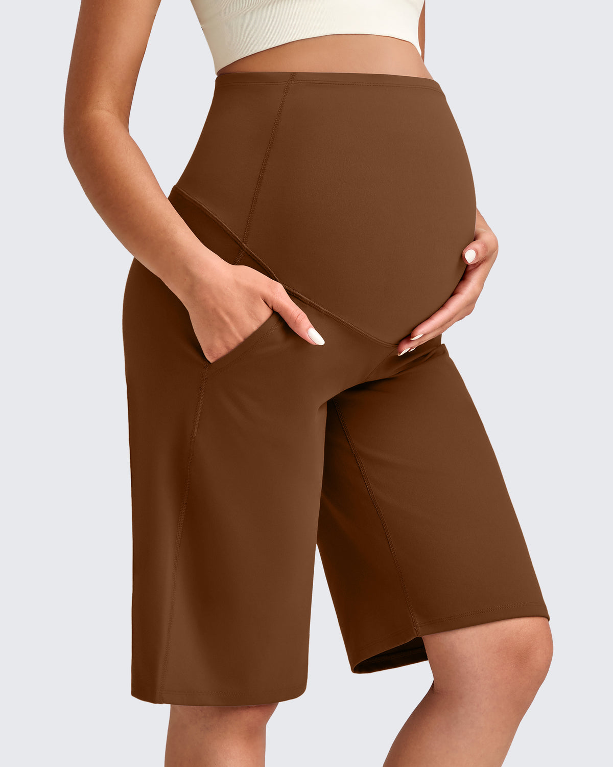 EverGoing Maternity Athletic Bermuda Shorts 12'' - G4Free
