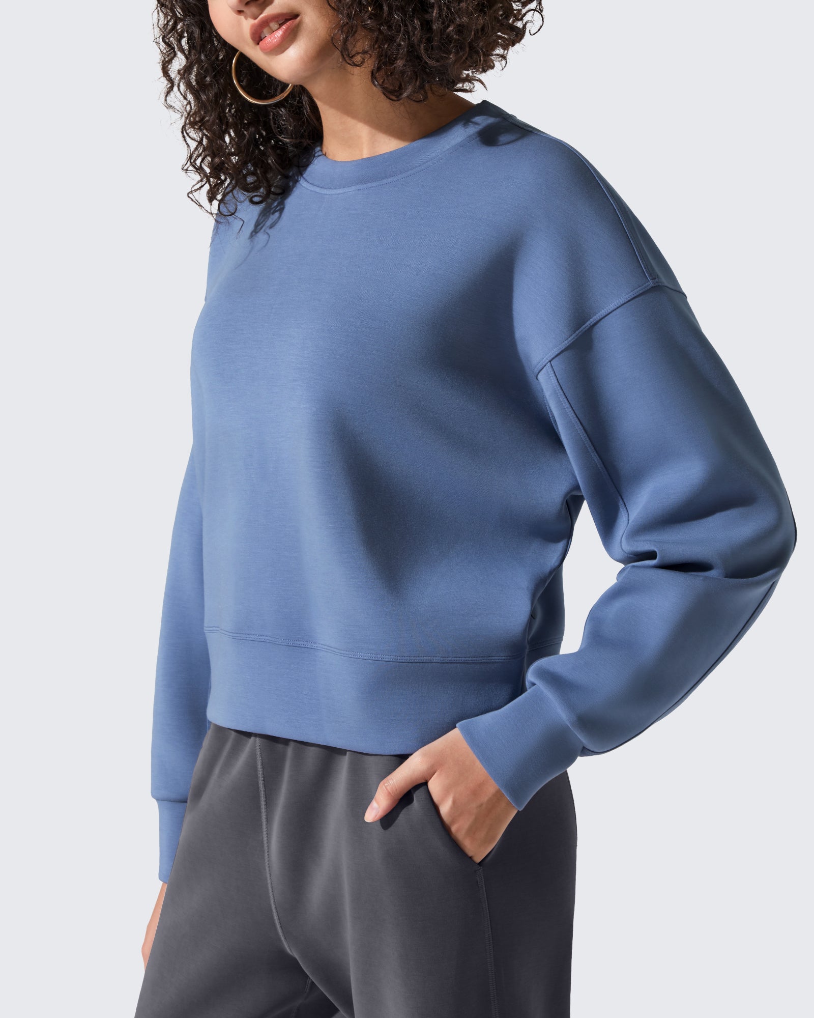 Smoofit Crewneck Pullover Loose Sweatshirts - G4Free