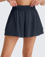 G4Free Chillwhisp 2.5'' High Waist Running Shorts with Liner Pocket