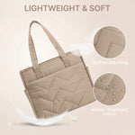G4Free Lightweight Quilted Tote with Laptop Compartment