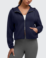Smoofit Two-Way Full Zip Modal Hoodie Jackets