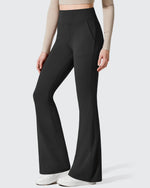 Barefeel Fleece Lined Pockets Flare Yoga Pants