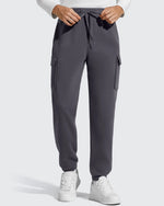 Flurrylux Men's Cotton Fleece-Lined  Drawstring Cargo Pants