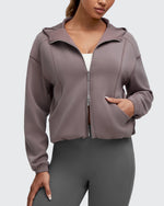 Smoofit Two-Way Full Zip Modal Hoodie Jackets