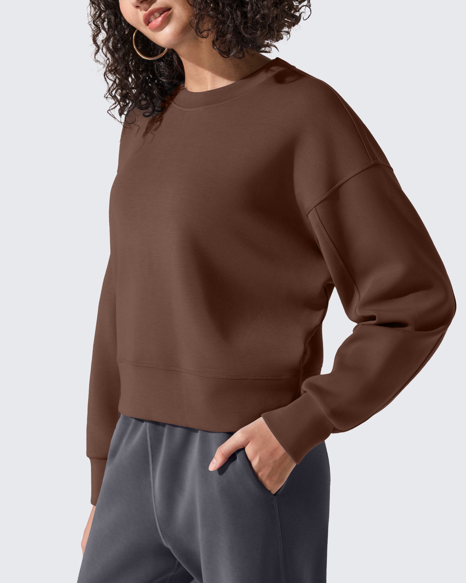 Smoofit Crewneck Pullover Loose Sweatshirts - G4Free