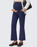 G4Free EverGoing Maternity Flare Leggings with Pockets – Over the Belly 25''