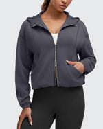 Smoofit Two-Way Full Zip Modal Hoodie Jackets