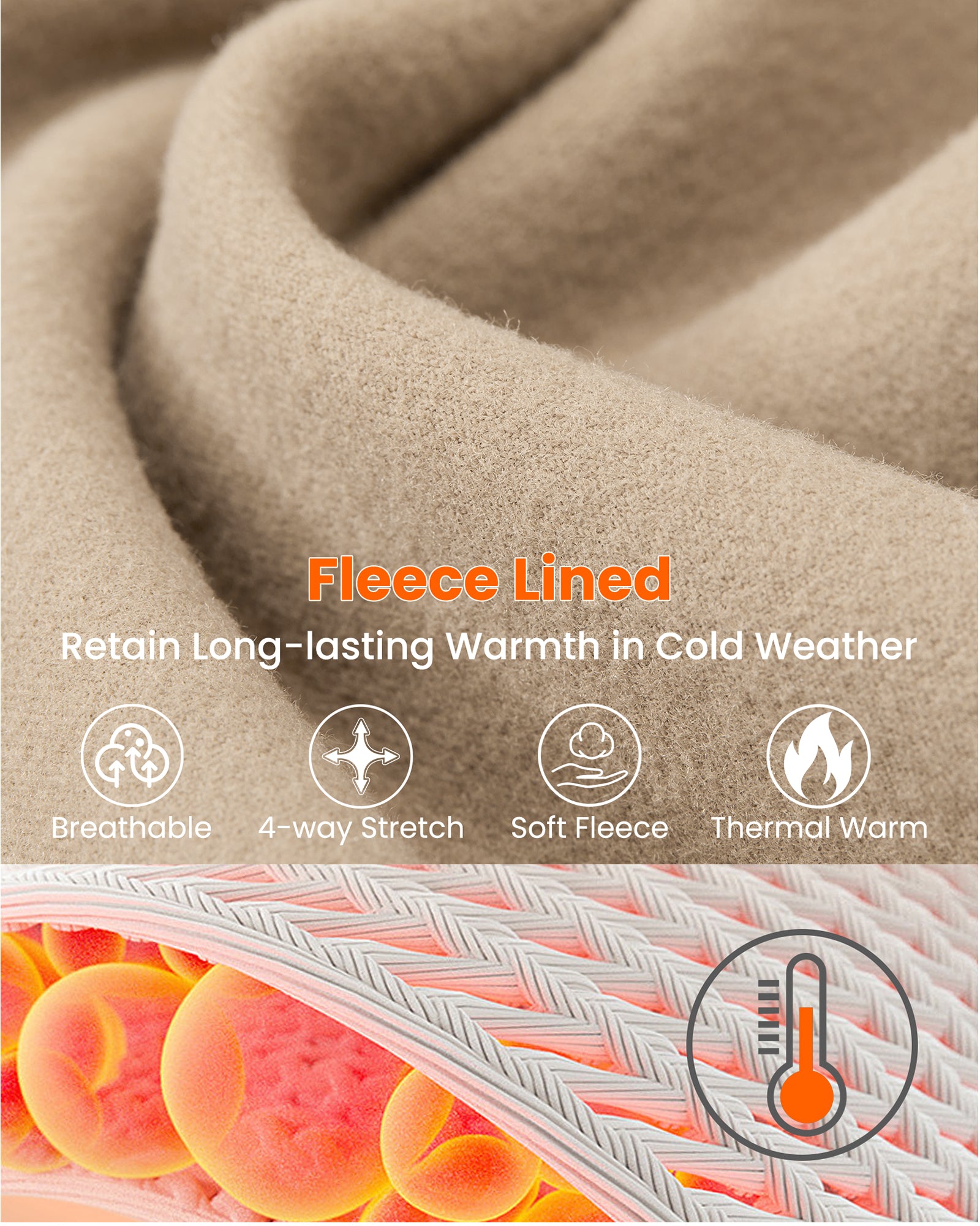 Fleece Lined High-Waist Work Flare Pants - G4Free