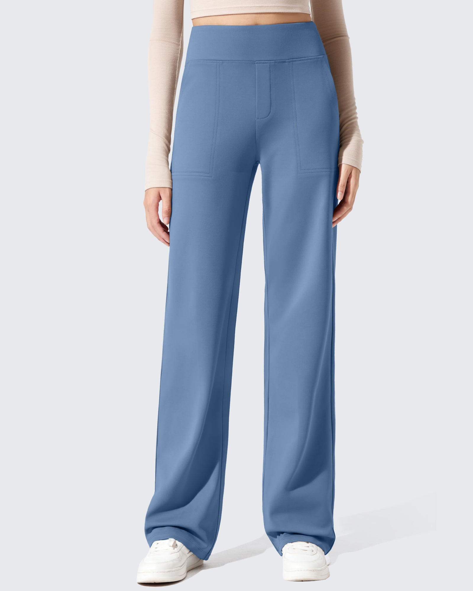 EverGoing Fleece Lined High-Waisted Dressy Pants - G4Free