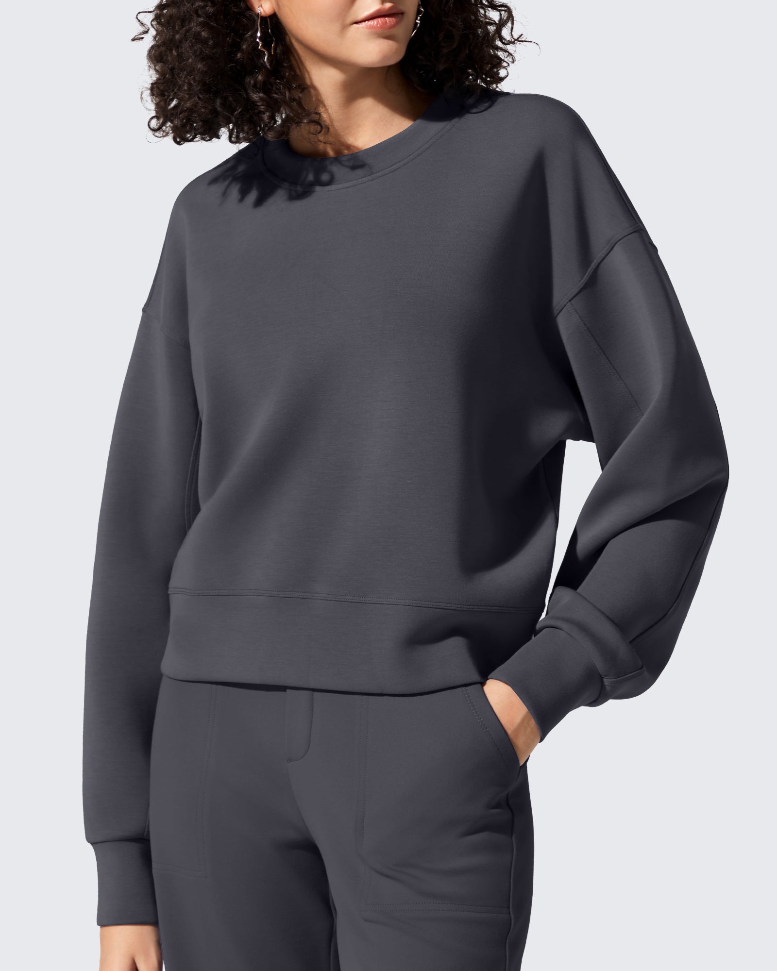 Smoofit Crewneck Pullover Loose Sweatshirts - G4Free