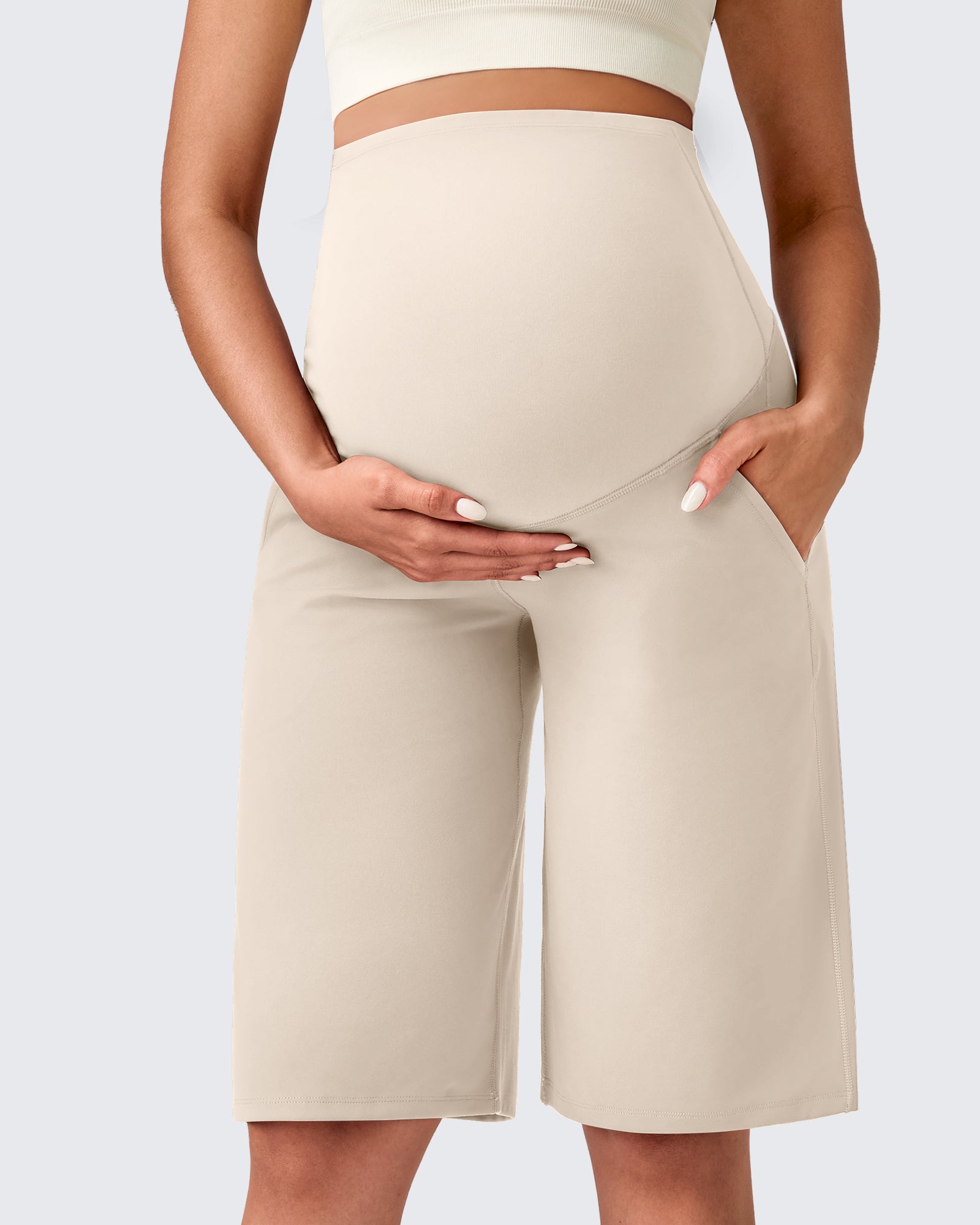 EverGoing Maternity Athletic Bermuda Shorts 12'' - G4Free
