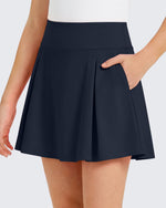 G4Free Chillwhisp Pleated Tennis Skirt for Girls – High Waisted Skort with 4 Pockets
