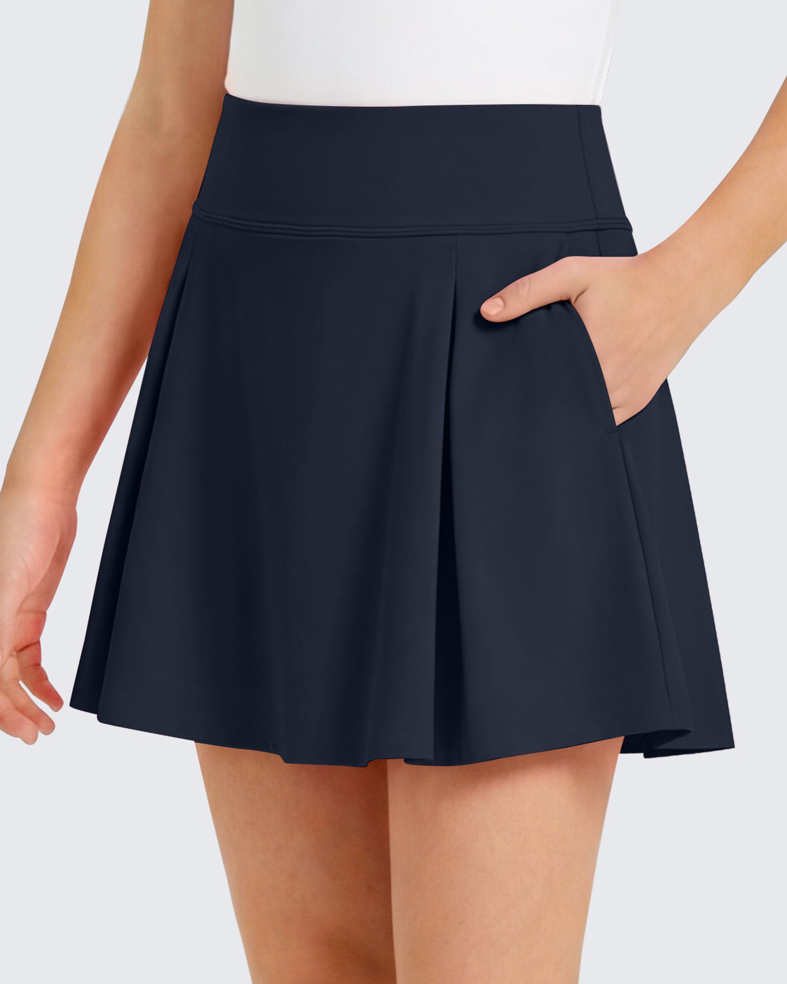G4Free Chillwhisp Pleated Tennis Skirt for Girls – High Waisted Skort with 4 Pockets