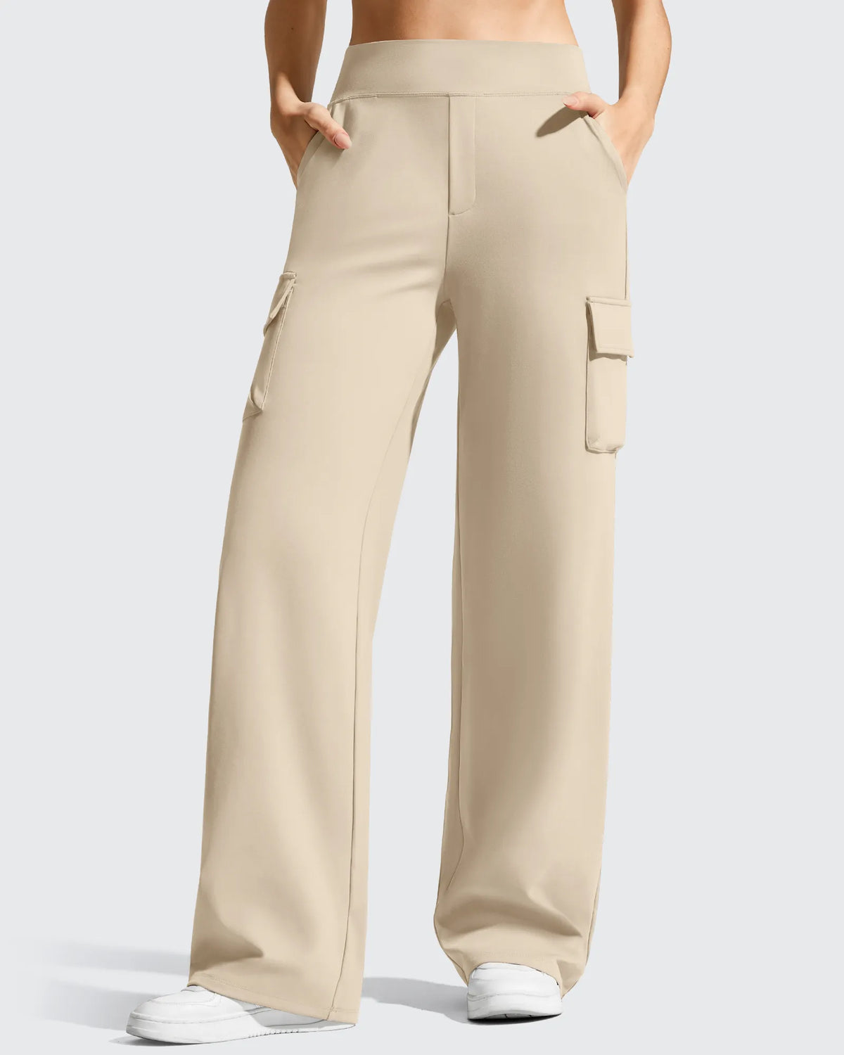 EverGoing High-Waist 4 Pockets Wide Leg Cargo Pants