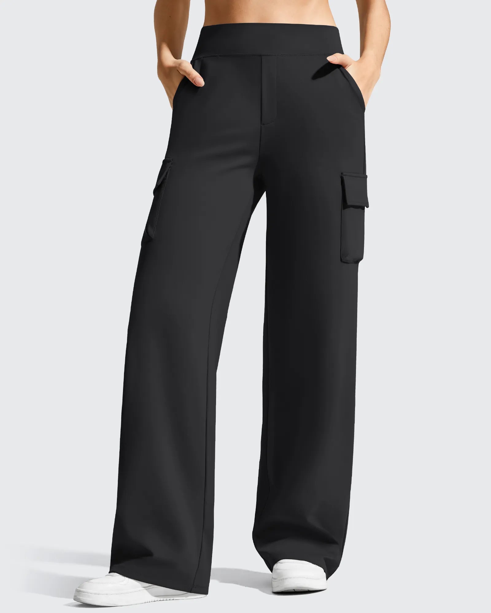 EverGoing High-Waist 4 Pockets Wide Leg Cargo Pants
