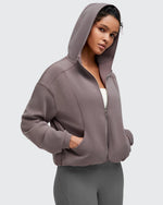 Smoofit Two-Way Full Zip Modal Hoodie Jackets