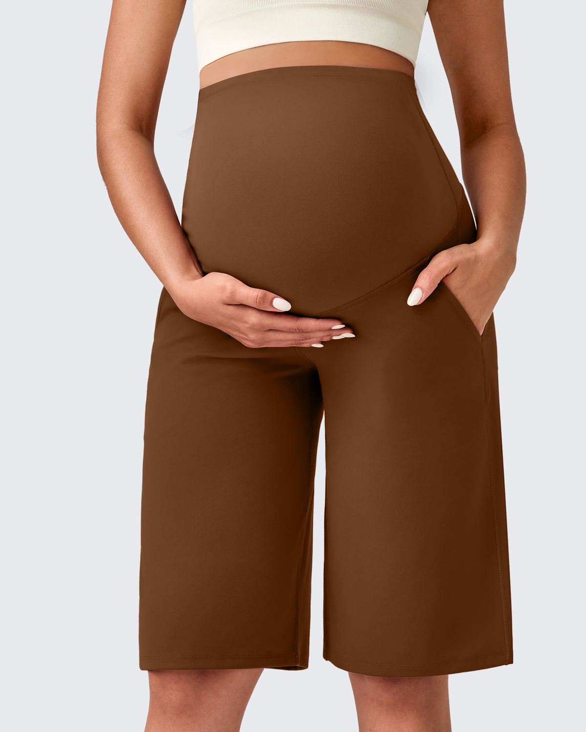 EverGoing Maternity Athletic Bermuda Shorts 12'' - G4Free
