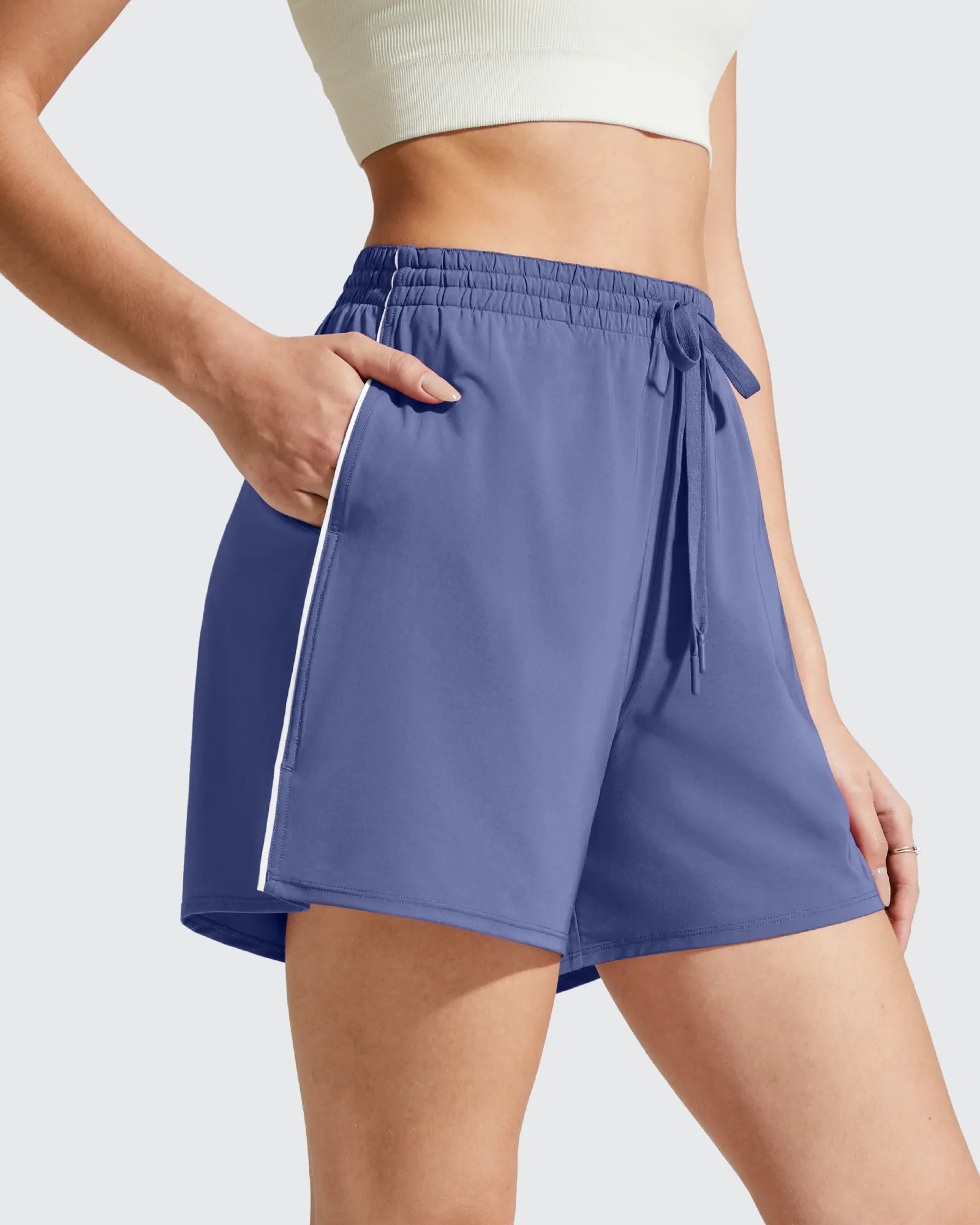 Chillwhisp Built-in Shorts Split Running Shorts 3''