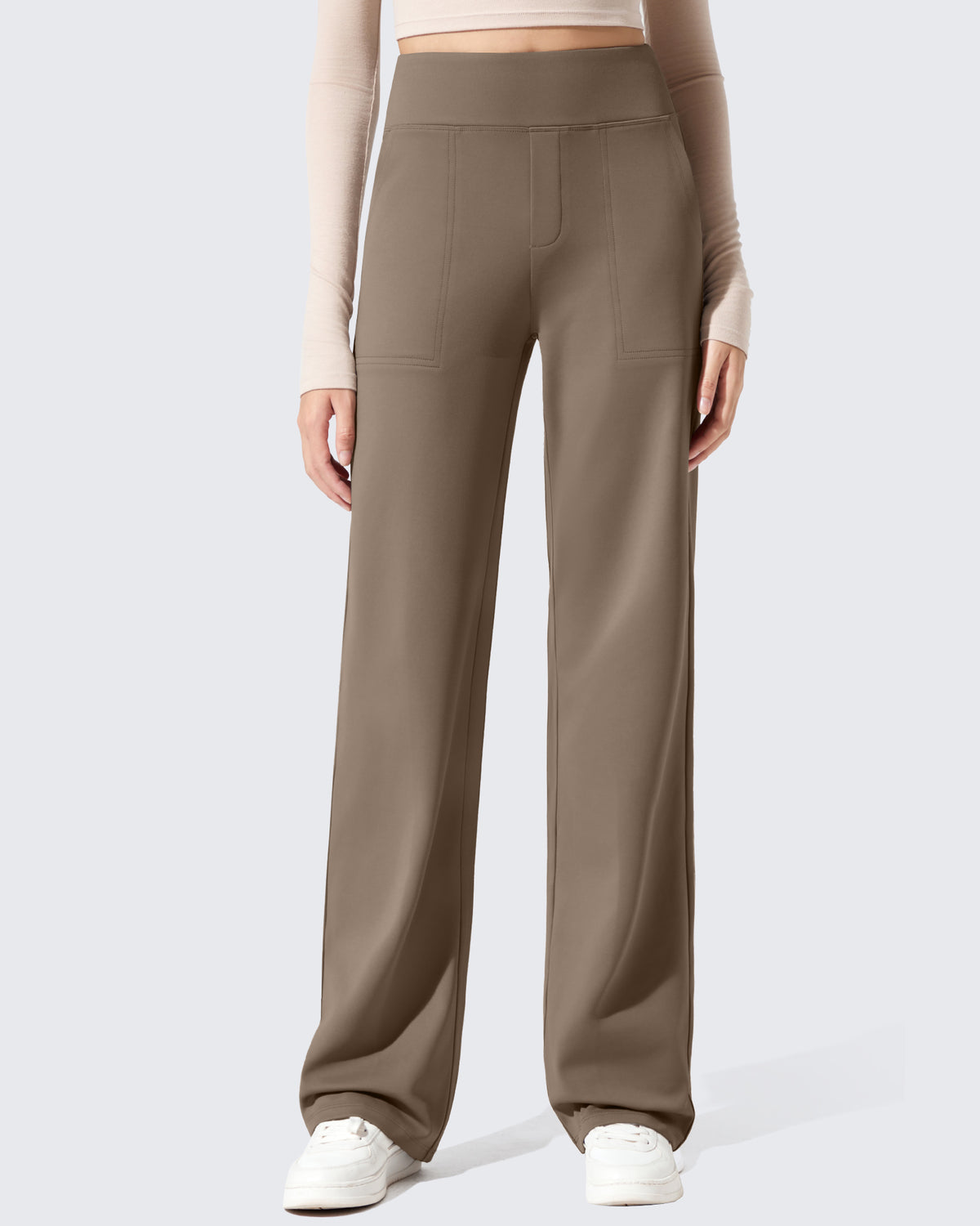 EverGoing Fleece Lined High-Waisted Dressy Pants - G4Free