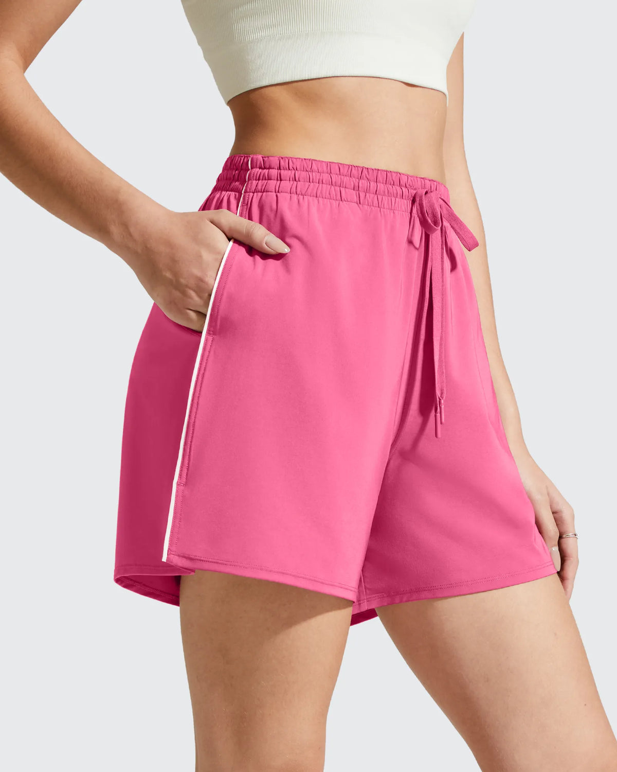 Chillwhisp Built-in Shorts Split Running Shorts 3''