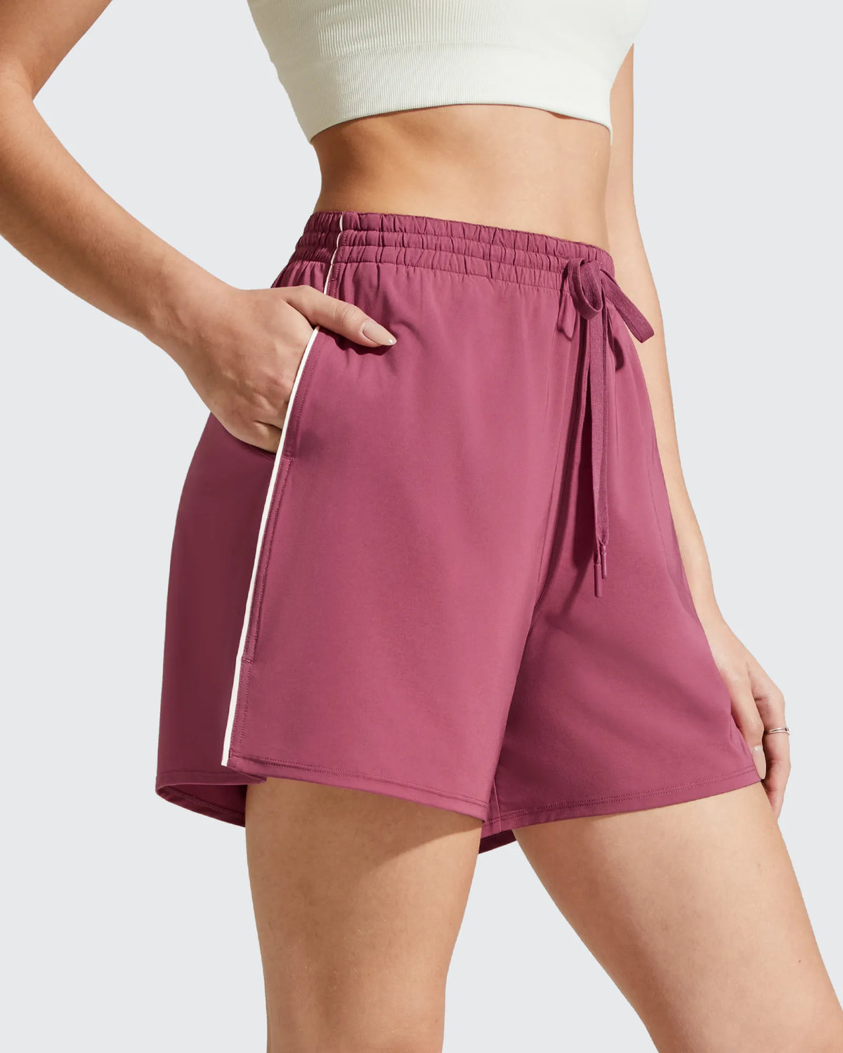 Chillwhisp Built-in Shorts Split Running Shorts 3''